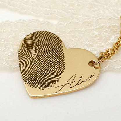 Personalized/ Custom Fingerprint Necklace