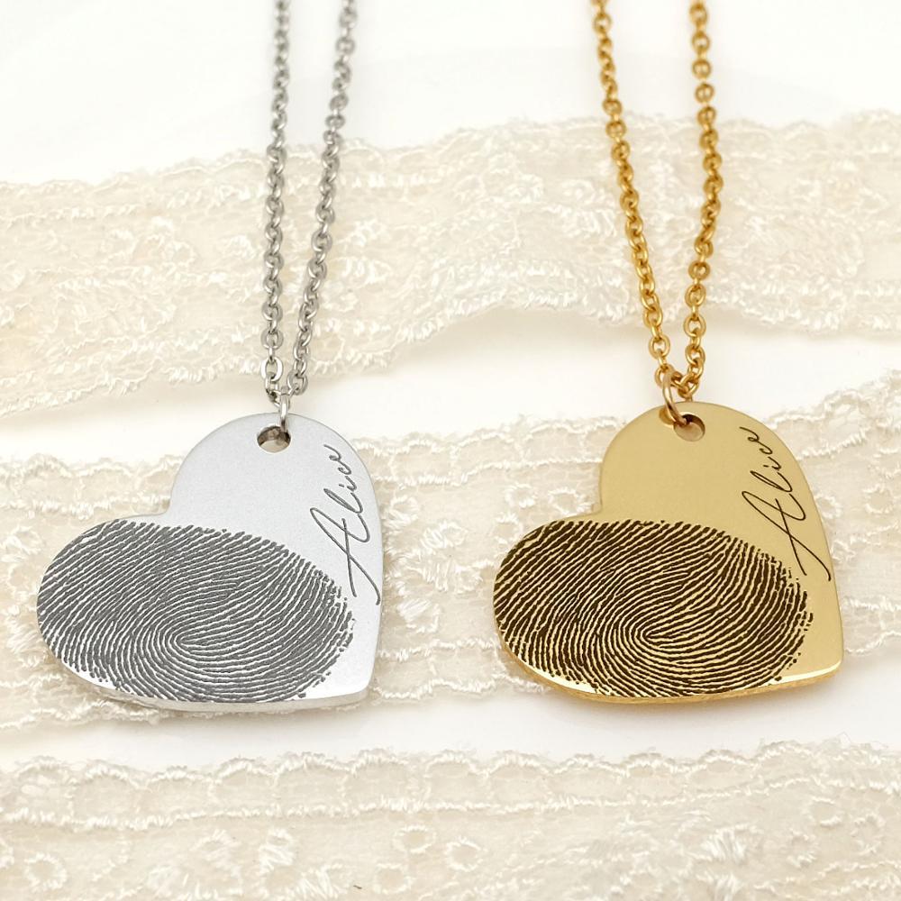 Personalized/ Custom Fingerprint Necklace