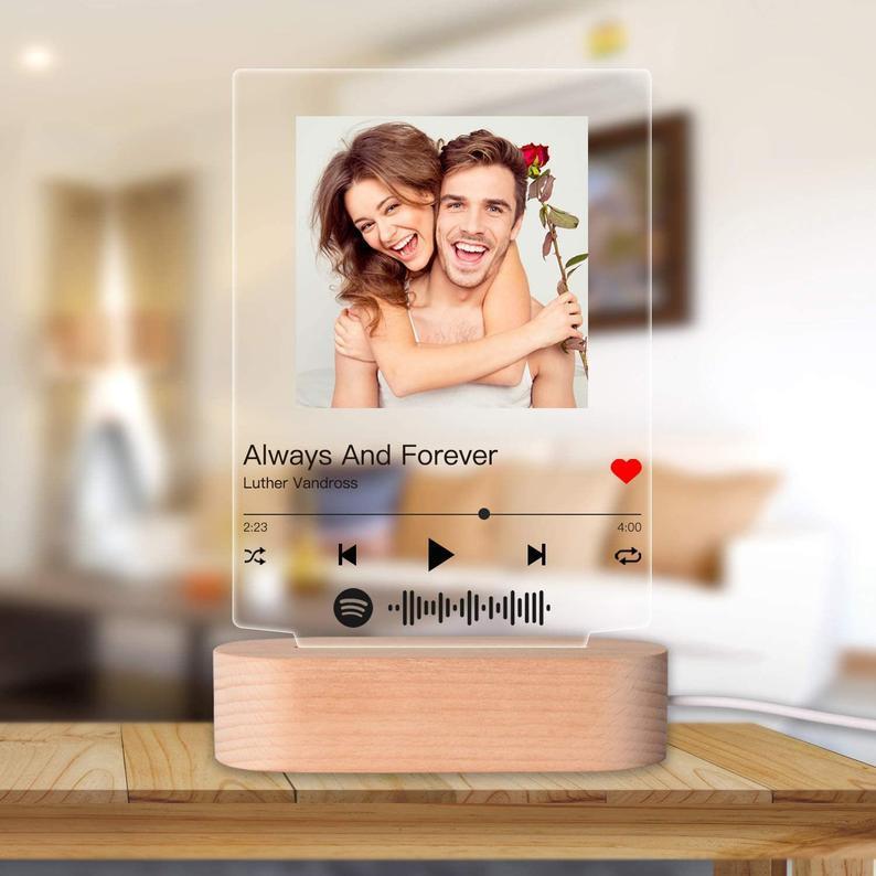 Customizable Photo Music Album Night Light