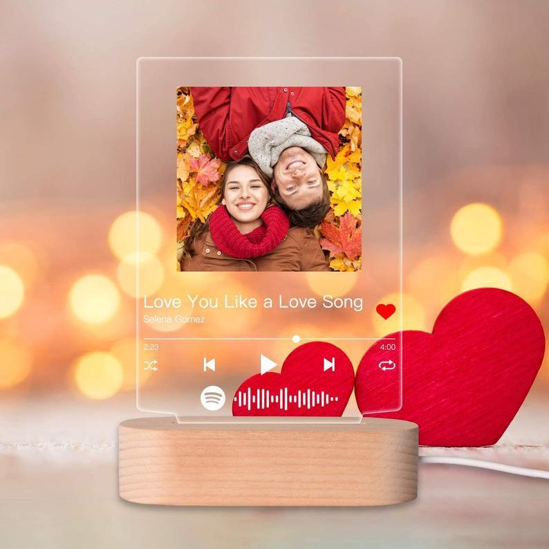 Customizable Photo Music Album Night Light