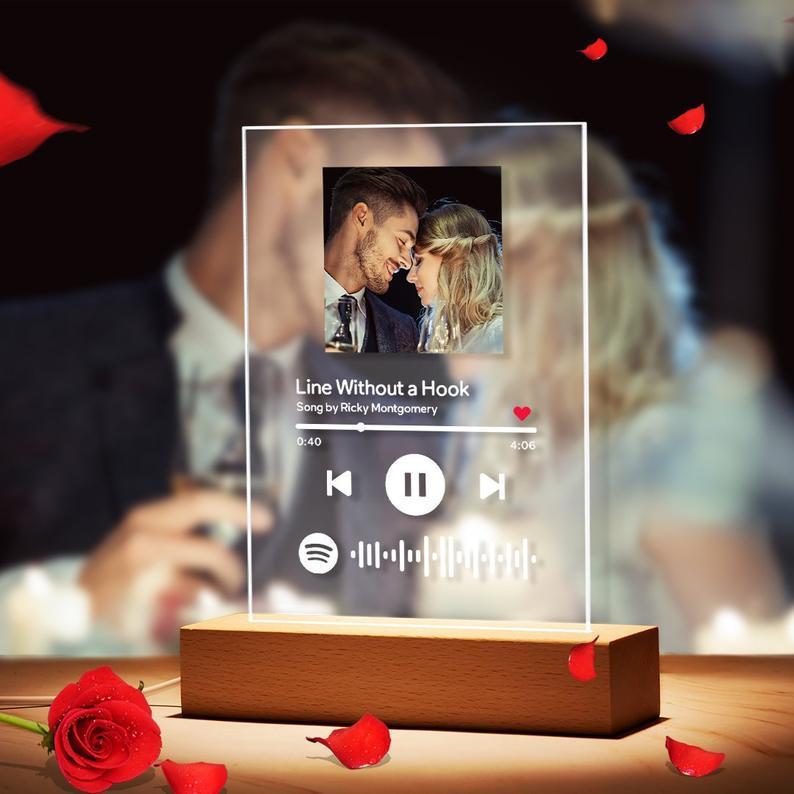 Customizable Photo Music Album Night Light