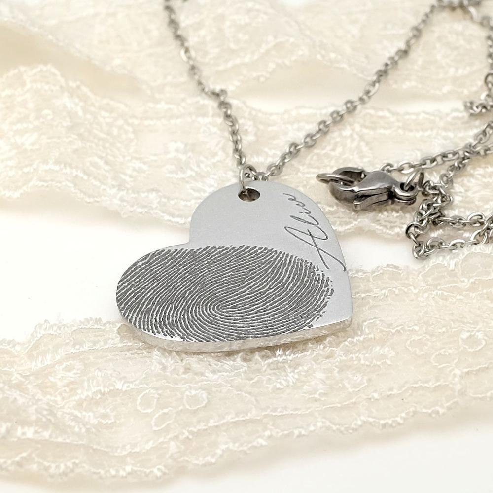 Personalized/ Custom Fingerprint Necklace