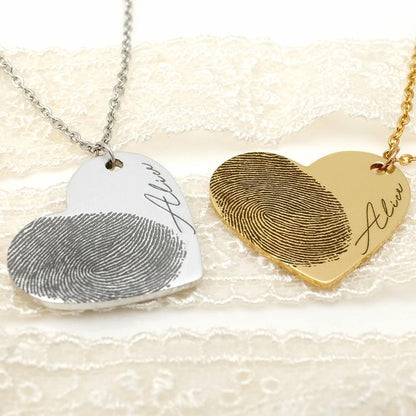 Personalized/ Custom Fingerprint Necklace