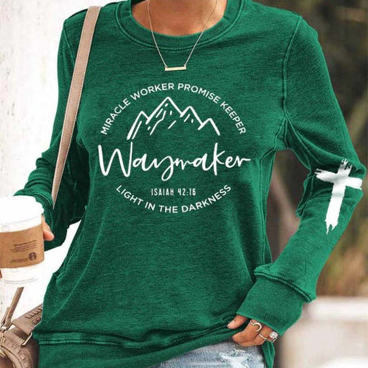 Women's Long-sleeved Isaiah 42:16 Bible Verse T-shirt