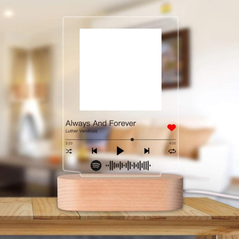 Customizable Photo Music Album Night Light