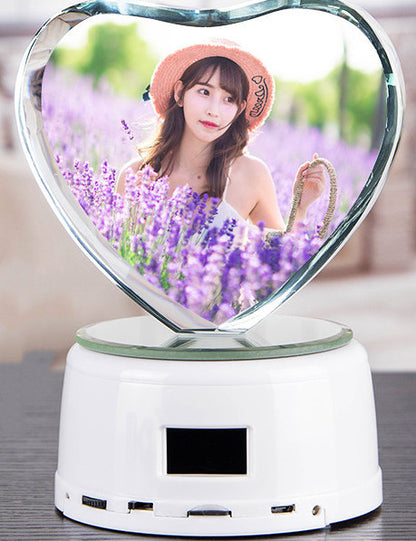 Personalized Rotating Crystal Photo Night Lamp