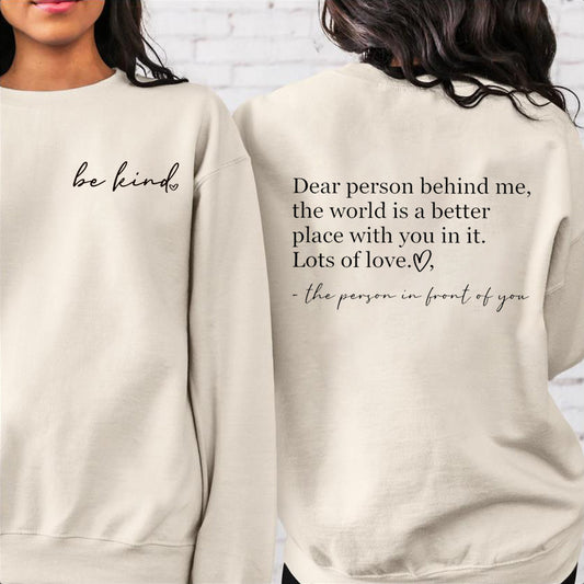 Be Kind Logo Loose Fit Sweater